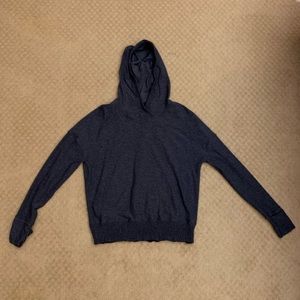 Lululemon dark gray hooded long sleeve
